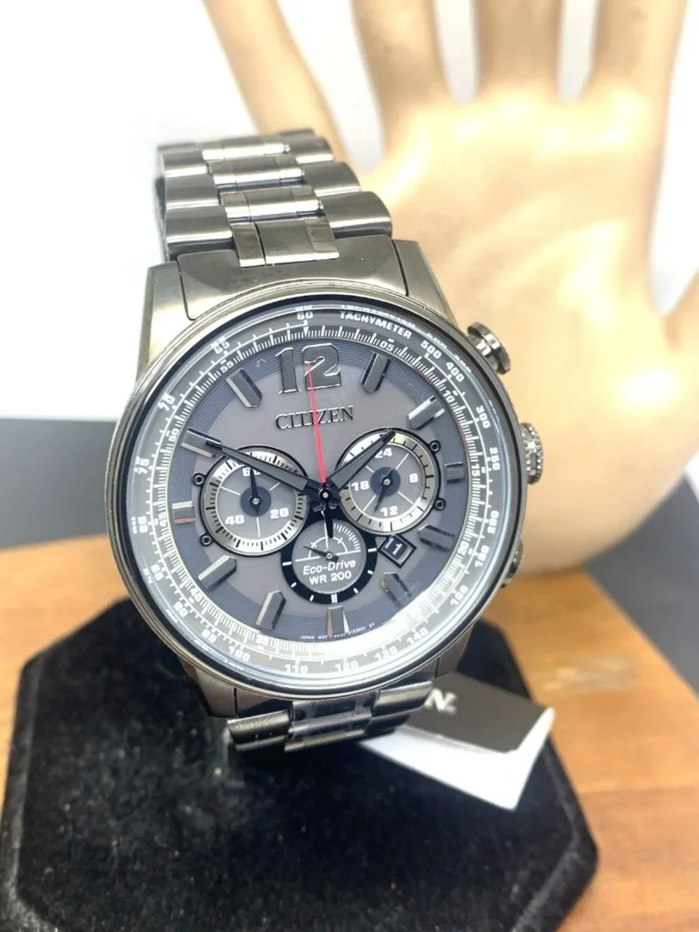 Citizen Men's Watch Nighthawk CA4377-53H Eco-Drive Chronograph Gray Gunmetal